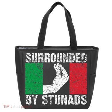Funny Italian Gift For Cool Surrounded By Stunads Tote Bag