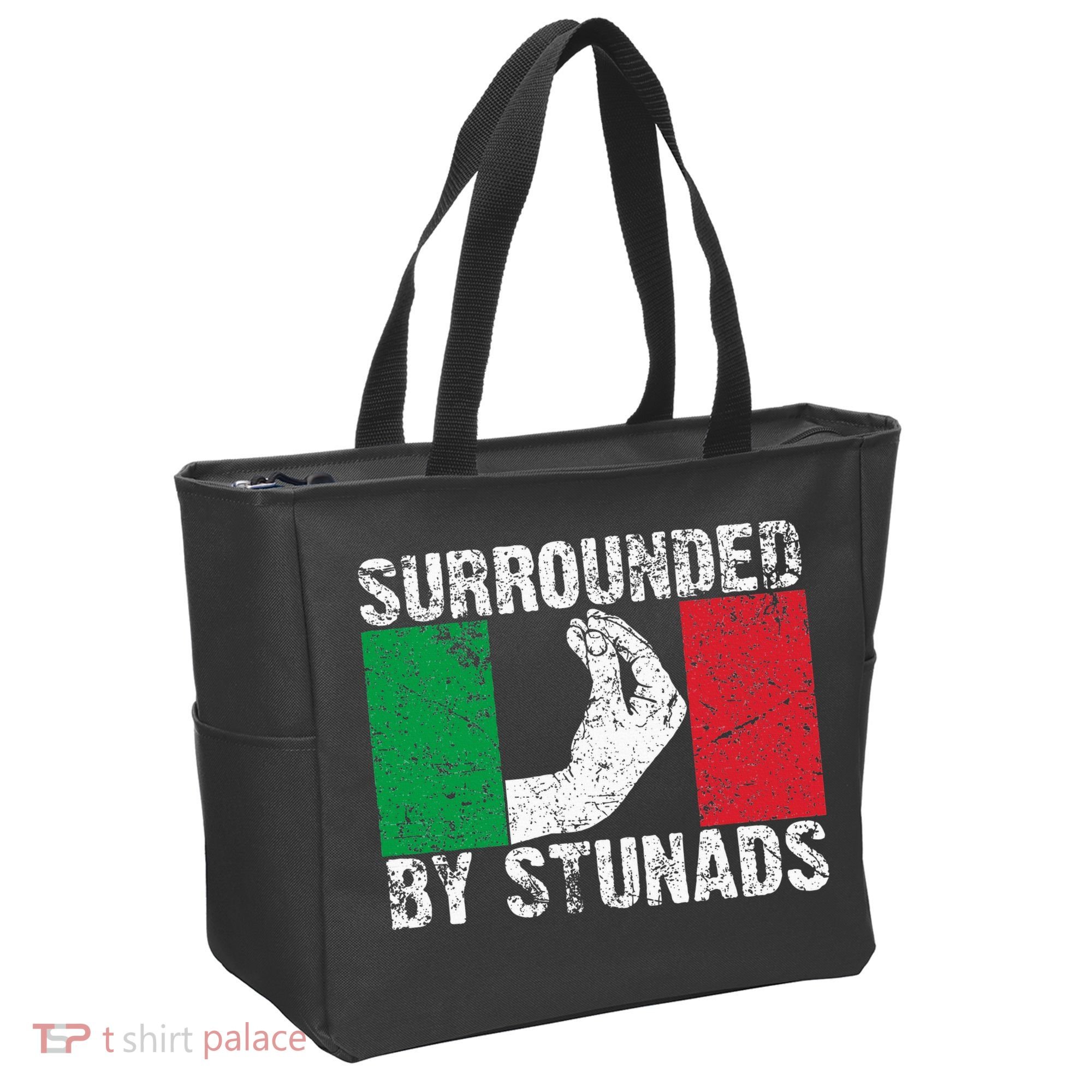 Funny Italian Gift For Cool Surrounded By Stunads Tote Bag
