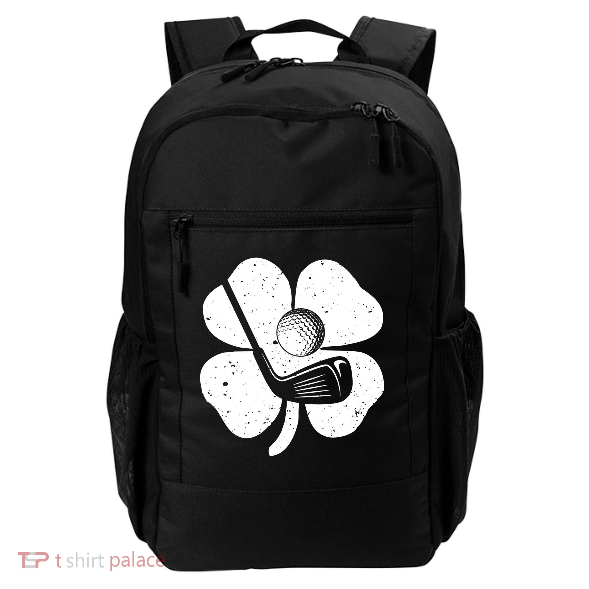 Fun Irish Golf Shamrocks Costume St Patrick's Day Gift Backpack