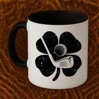 Fun Irish Golf Shamrocks Costume St Patrick's Day Gift Coffee Mug thumb 2