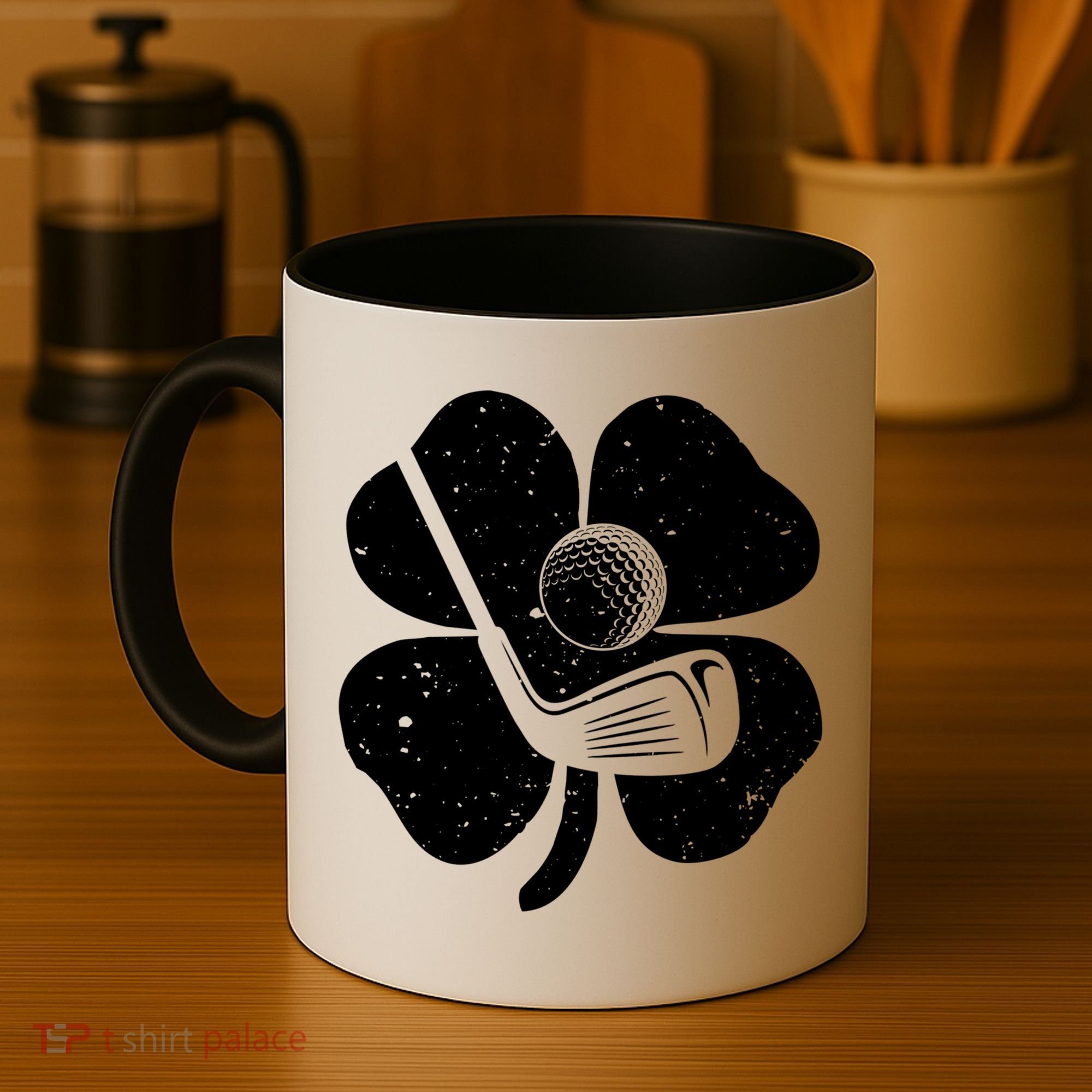 Fun Irish Golf Shamrocks Costume St Patrick's Day Gift Coffee Mug