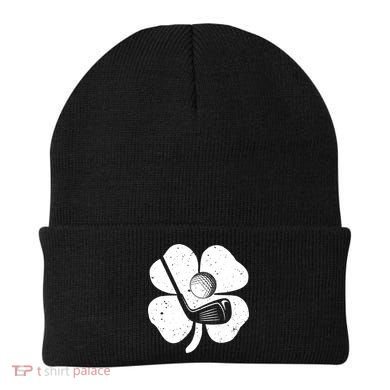 Fun Irish Golf Shamrocks Costume St Patrick's Day Gift Beanie