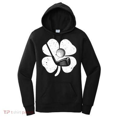 Fun Irish Golf Shamrocks Costume St Patrick's Day Gift Women's Hoodie