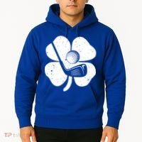 Fun Irish Golf Shamrocks Costume St Patrick's Day Gift Hoodie thumb 2