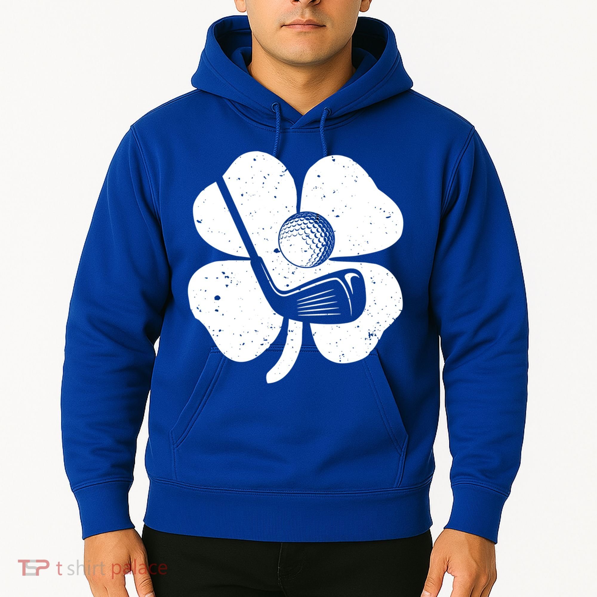 Fun Irish Golf Shamrocks Costume St Patrick's Day Gift Hoodie