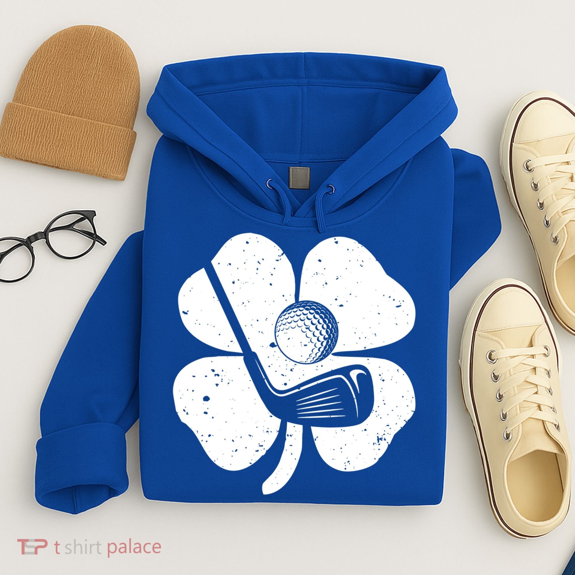Fun Irish Golf Shamrocks Costume St Patrick's Day Gift Hoodie