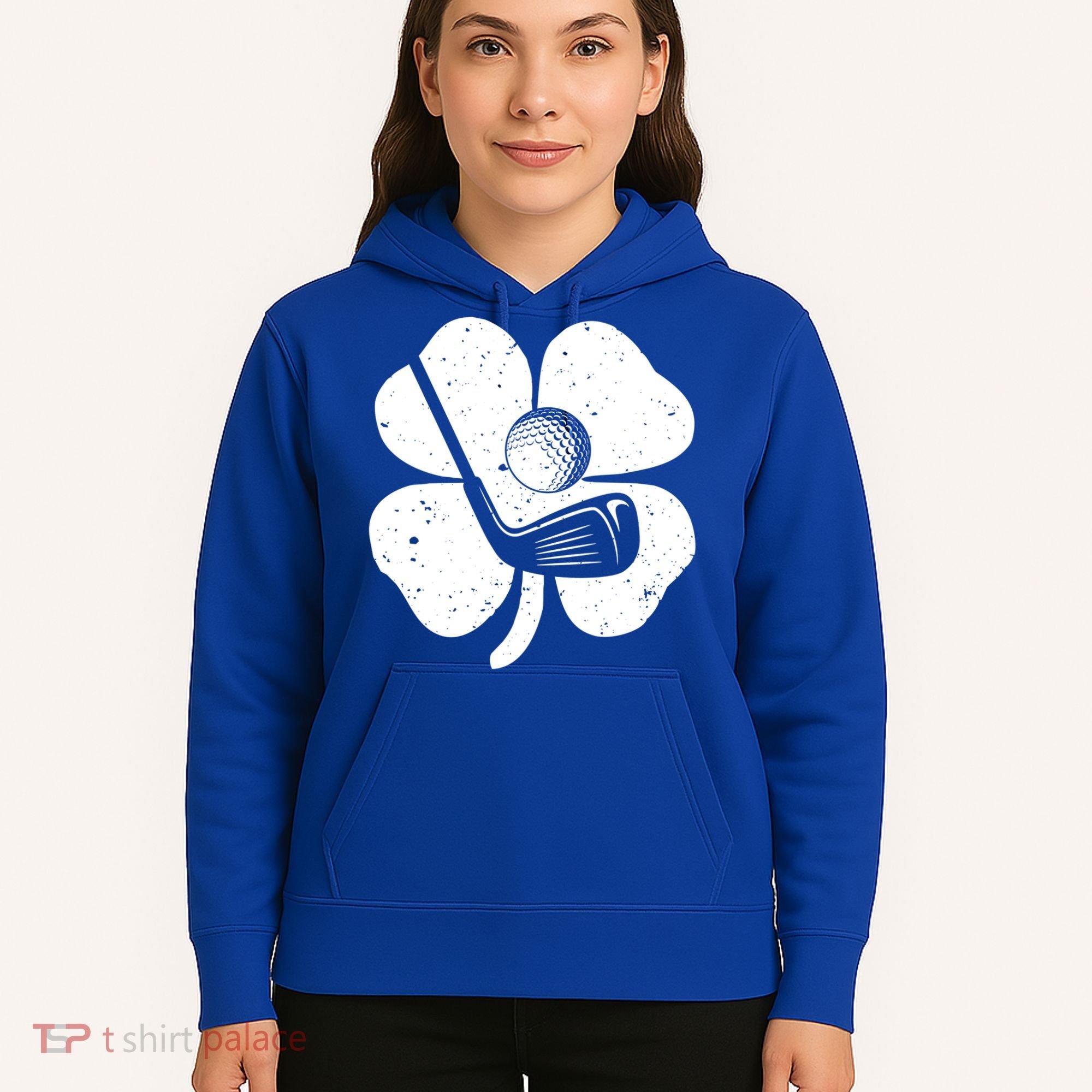 Fun Irish Golf Shamrocks Costume St Patrick's Day Gift Hoodie