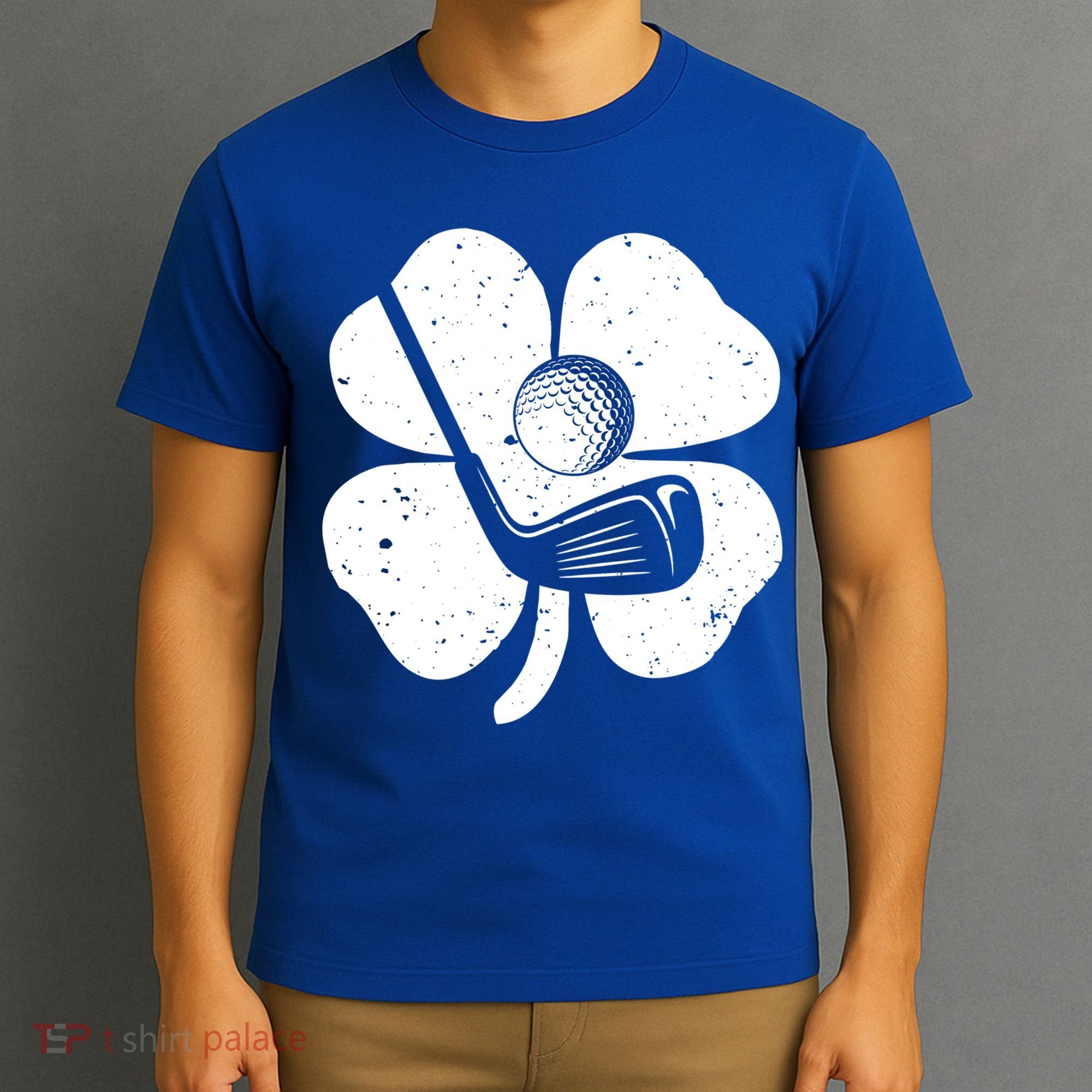 Fun Irish Golf Shamrocks Costume St Patrick's Day Gift T-Shirt