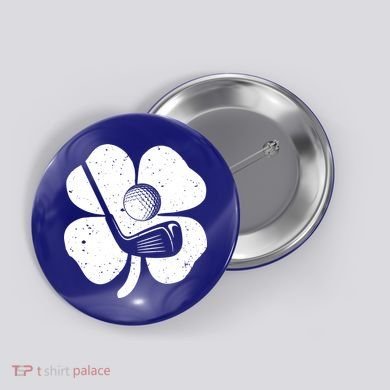 Fun Irish Golf Shamrocks Costume St Patrick's Day Gift Button