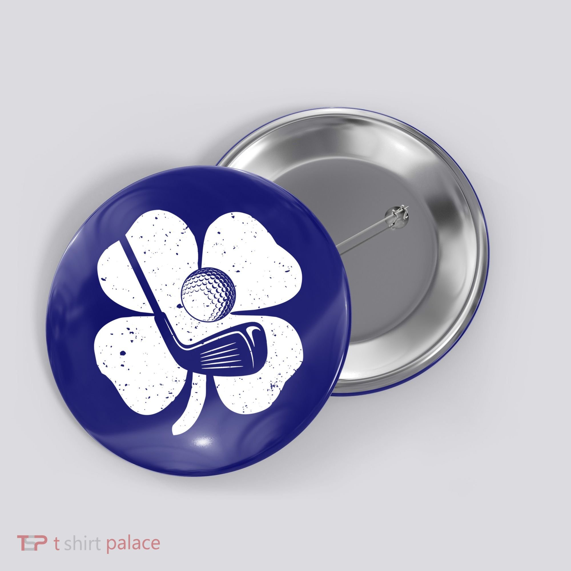 Fun Irish Golf Shamrocks Costume St Patrick's Day Gift Button