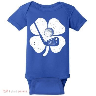 Fun Irish Golf Shamrocks Costume St Patrick's Day Gift Baby Bodysuit