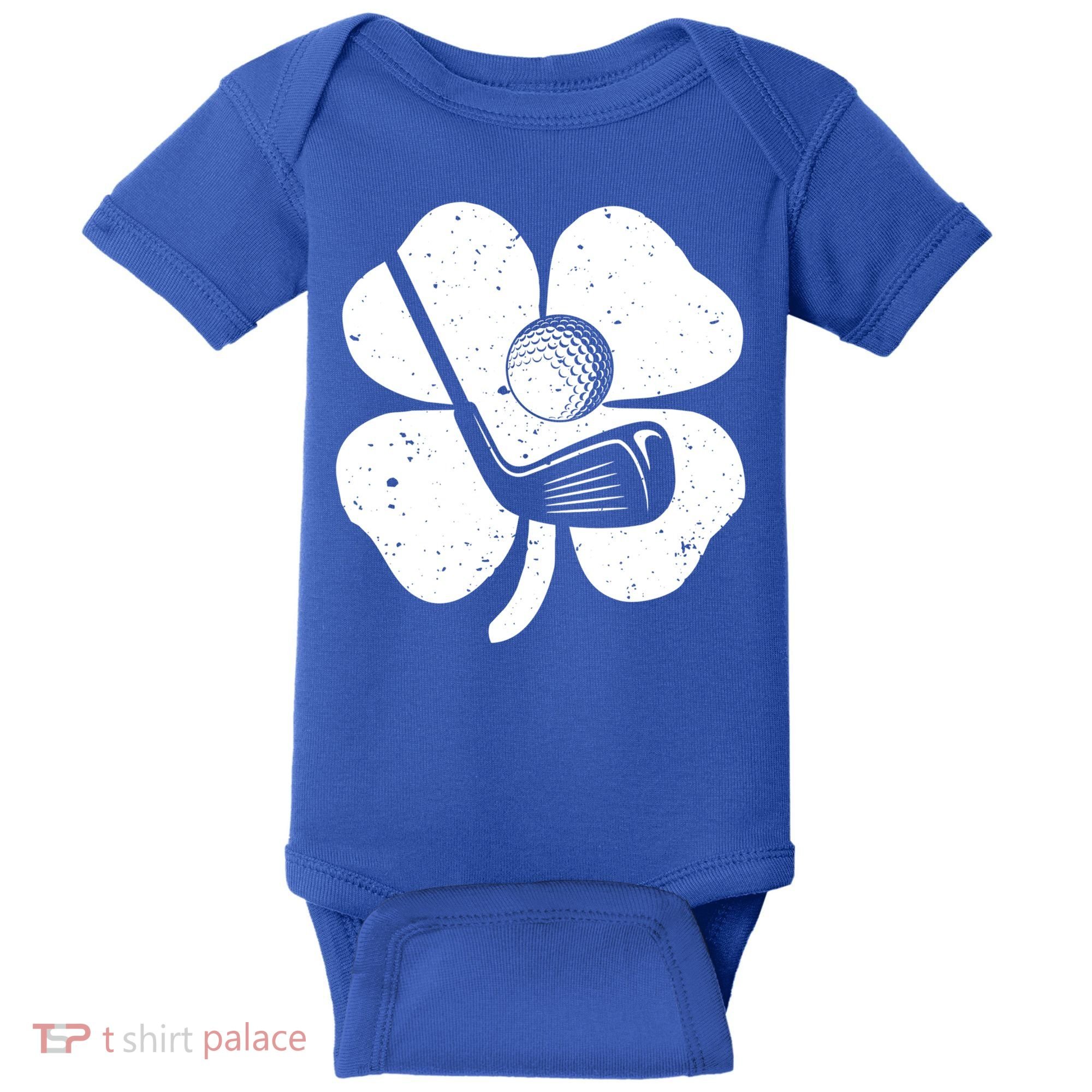 Fun Irish Golf Shamrocks Costume St Patrick's Day Gift Baby Bodysuit