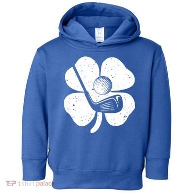 Fun Irish Golf Shamrocks Costume St Patrick's Day Gift Toddler Hoodie