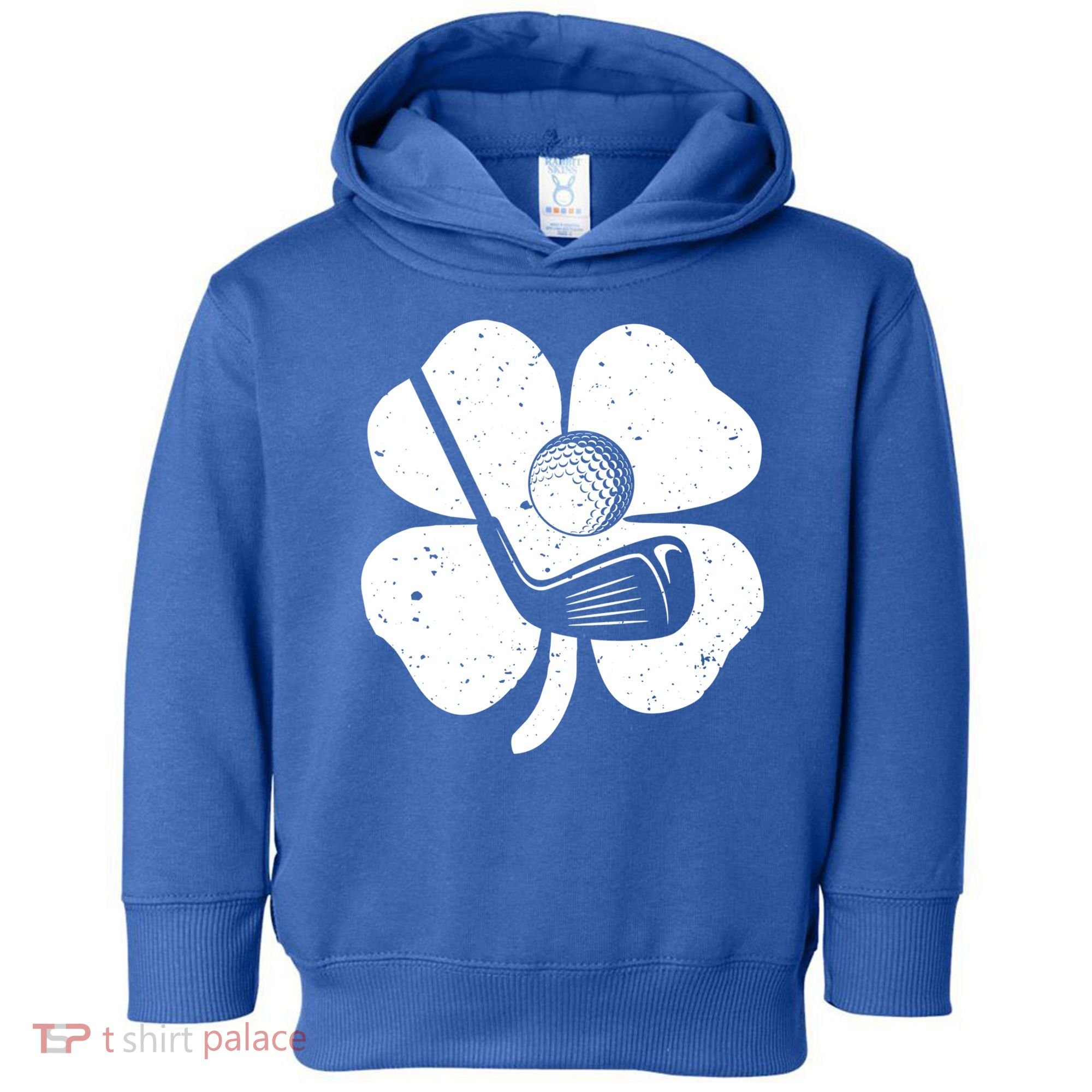 Fun Irish Golf Shamrocks Costume St Patrick's Day Gift Toddler Hoodie