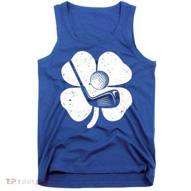 Fun Irish Golf Shamrocks Costume St Patrick's Day Gift Tank Top
