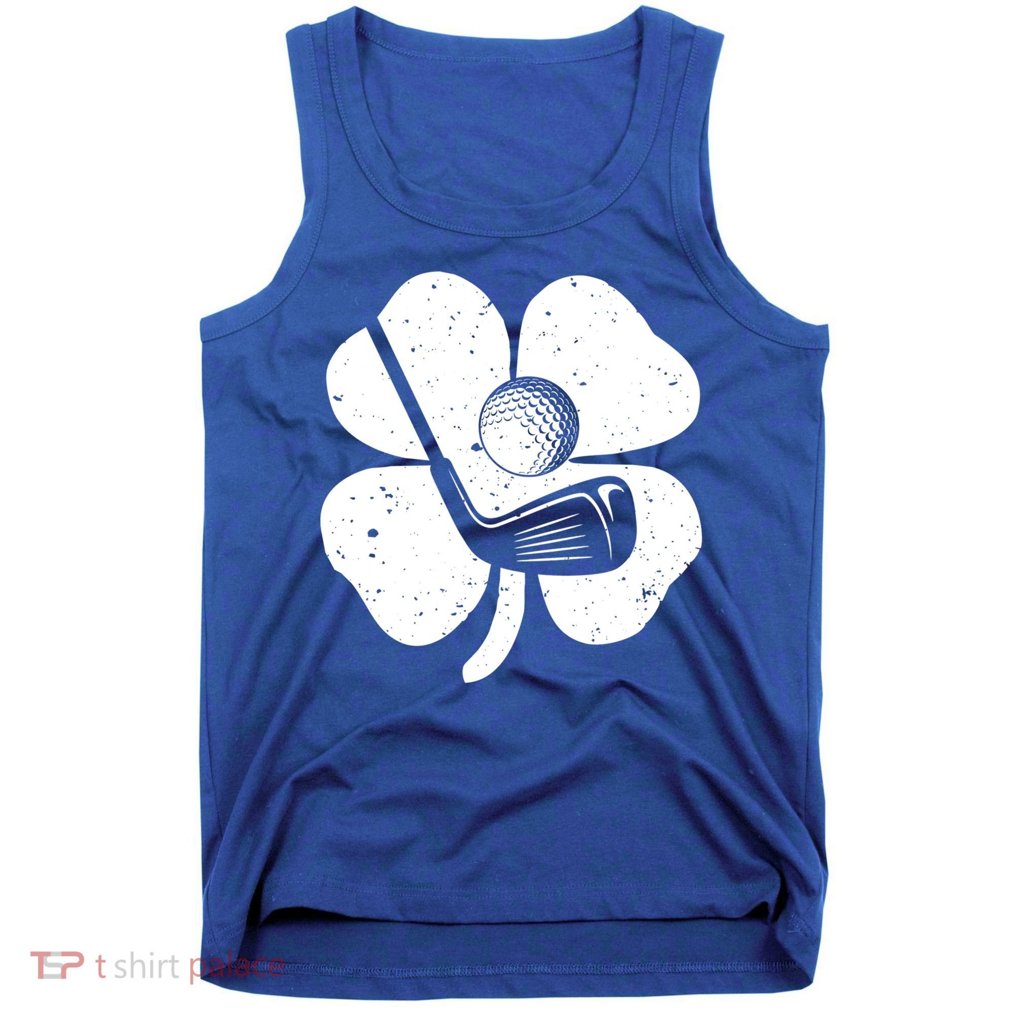 Fun Irish Golf Shamrocks Costume St Patrick's Day Gift Tank Top