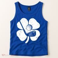 Fun Irish Golf Shamrocks Costume St Patrick's Day Gift Tank Top thumb 2
