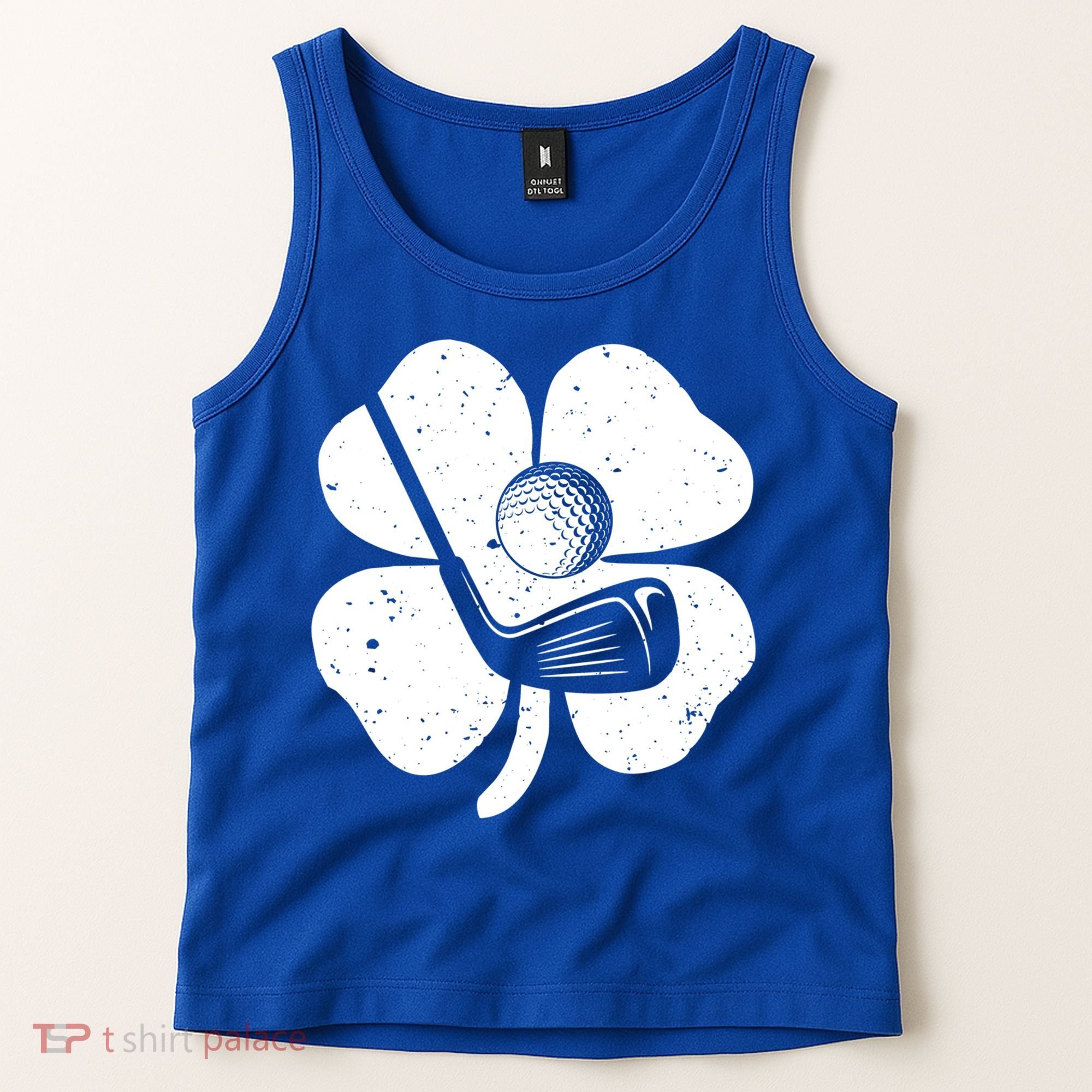 Fun Irish Golf Shamrocks Costume St Patrick's Day Gift Tank Top