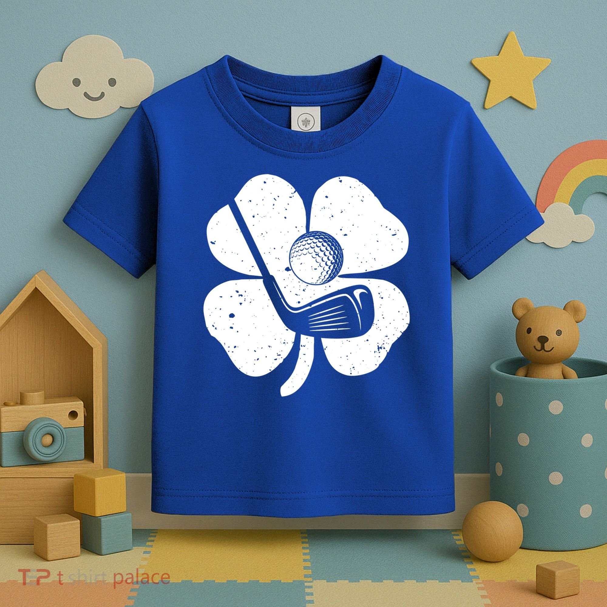 Fun Irish Golf Shamrocks Costume St Patrick's Day Gift Toddler T-Shirt