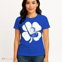 Fun Irish Golf Shamrocks Costume St Patrick's Day Gift Women's T-Shirt thumb 4