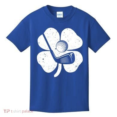 Fun Irish Golf Shamrocks Costume St Patrick's Day Gift Kids T-Shirt