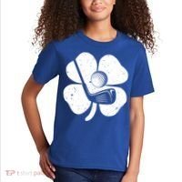 Fun Irish Golf Shamrocks Costume St Patrick's Day Gift Kids T-Shirt thumb 2