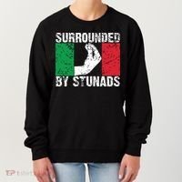 Funny Italian Gift For Men Women Cool Surrounded By Stunads Women's Sweatshirt thumb 0