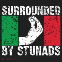 Funny Italian Gift For Men Women Cool Surrounded By Stunads Beanie thumb 2