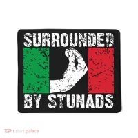 Funny Italian Gift For Men Women Cool Surrounded By Stunads Mousepad thumb 0
