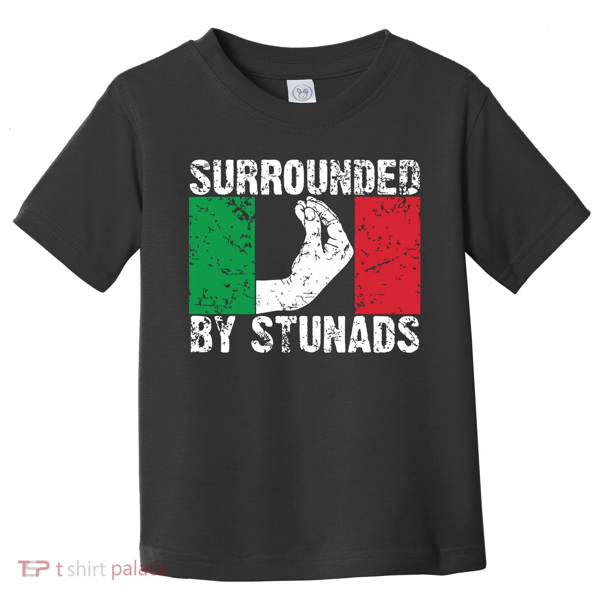 Funny Italian Gift For Men Women Cool Surrounded By Stunads Toddler T-Shirt