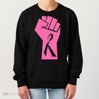 Fight Against Breast Cancer Fist Women's Sweatshirt thumb 0