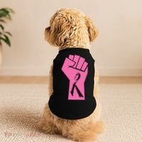 Fight Against Breast Cancer Fist Doggie Tank thumb 2