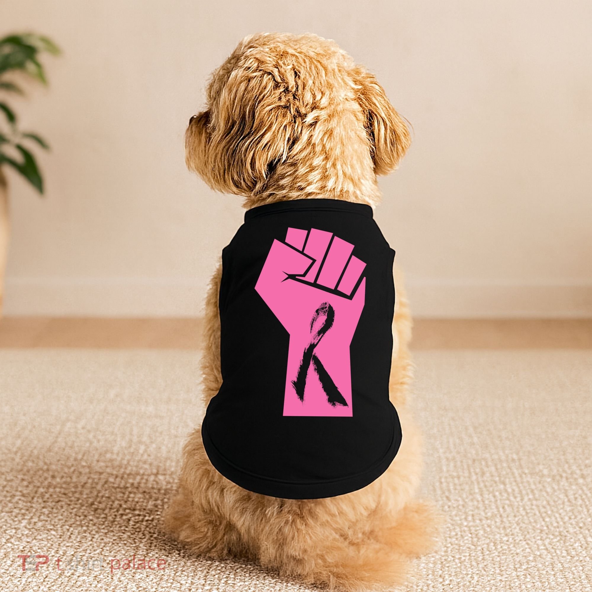 Fight Against Breast Cancer Fist Doggie Tank