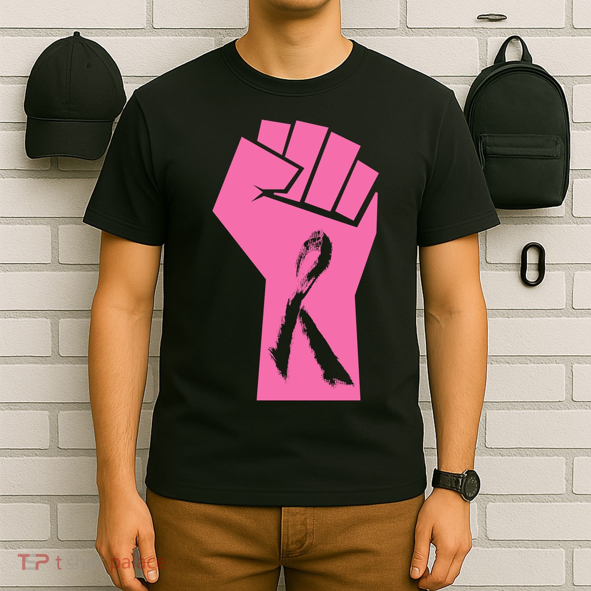 Fight Against Breast Cancer Fist T-Shirt