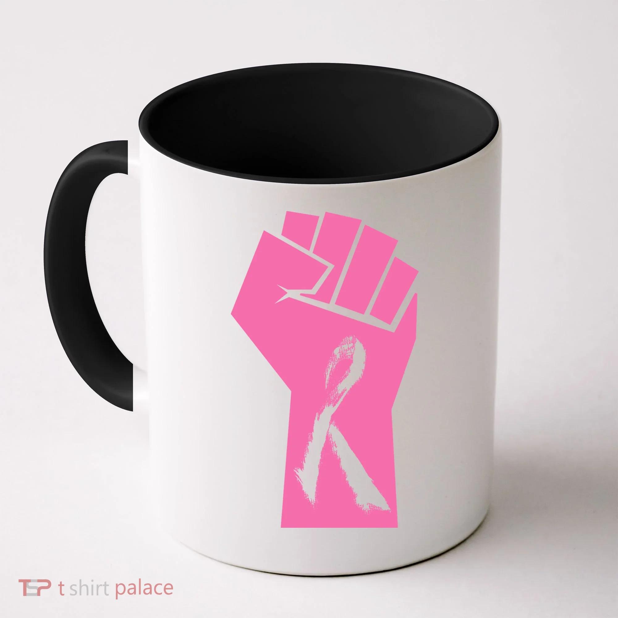 Fight Against Breast Cancer Fist Coffee Mug