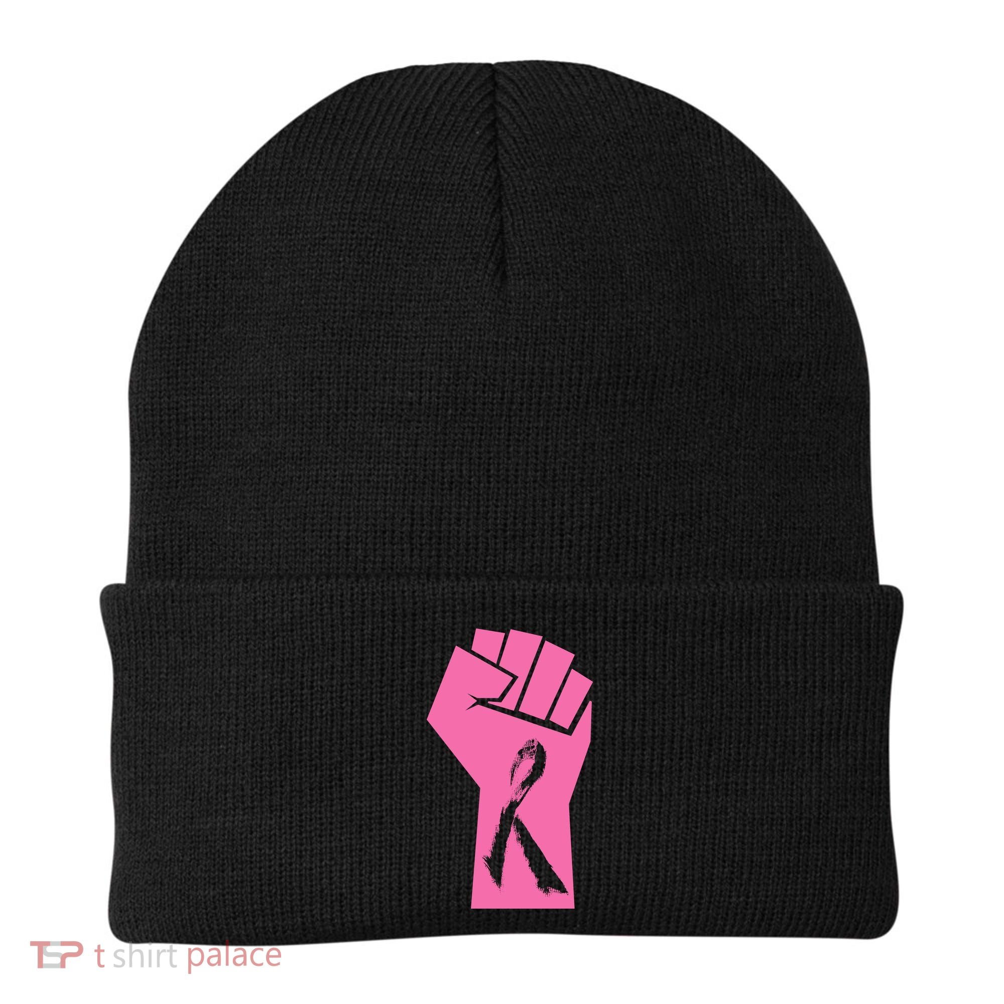 Fight Against Breast Cancer Fist Beanie