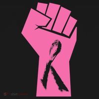 Fight Against Breast Cancer Fist Women's Hoodie thumb 2