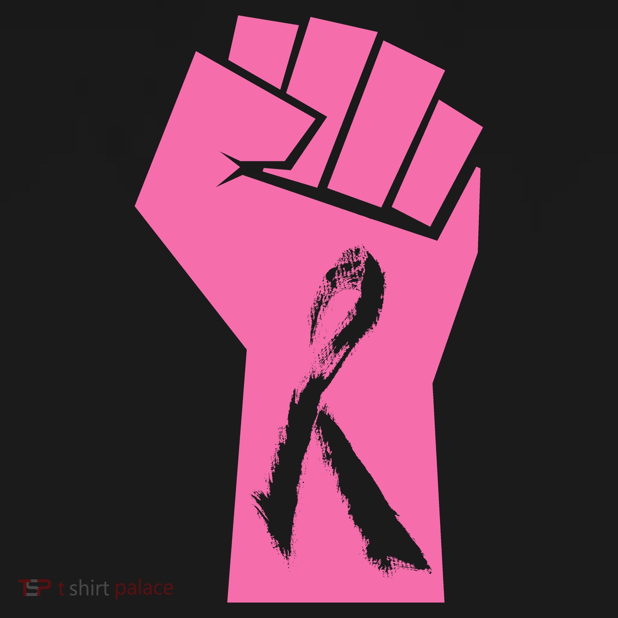 Fight Against Breast Cancer Fist Women's Hoodie