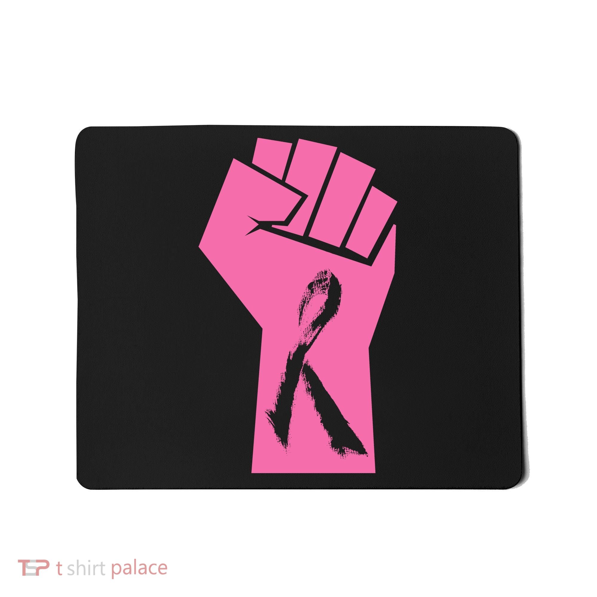 Fight Against Breast Cancer Fist Mousepad