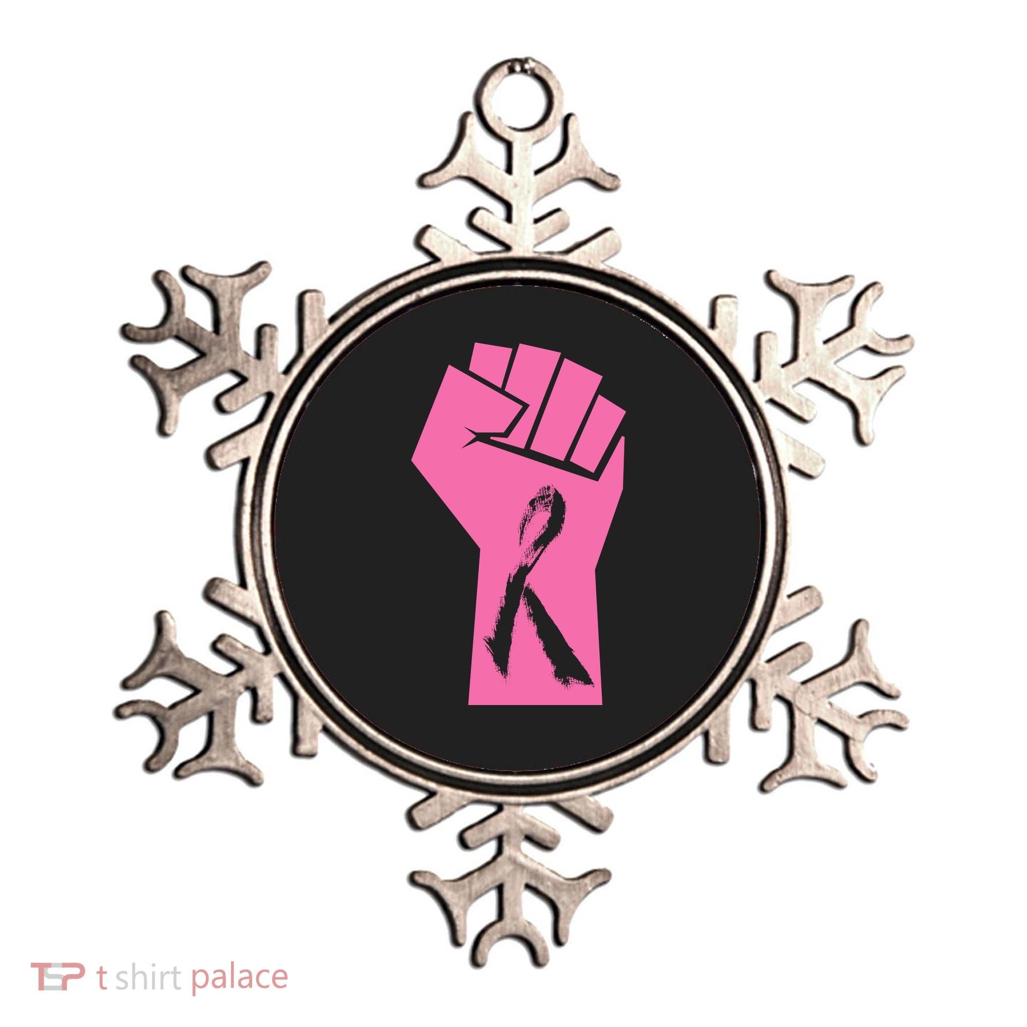 Fight Against Breast Cancer Fist Ornament