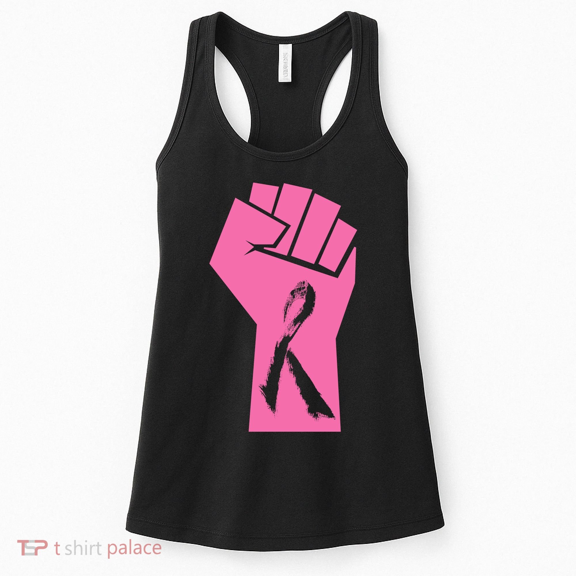 Fight Against Breast Cancer Fist Women's Tank Top