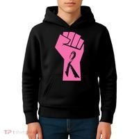 Fight Against Breast Cancer Fist Kids Hoodie thumb 4