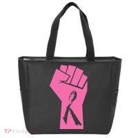 Fight Against Breast Cancer Fist Tote Bag thumb 0