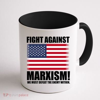 Fight Against Marxism Coffee Mug back