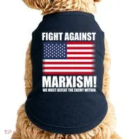 Fight Against Marxism Doggie Tank thumb 0