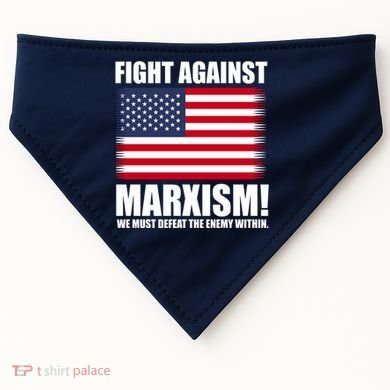 Fight Against Marxism USA-Made Doggie Bandana