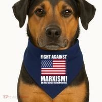 Fight Against Marxism USA-Made Doggie Bandana thumb 1