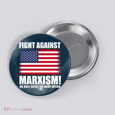 Fight Against Marxism Button