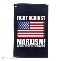 Fight Against Marxism Golf Towel thumb 0