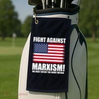 Fight Against Marxism Golf Towel thumb 2